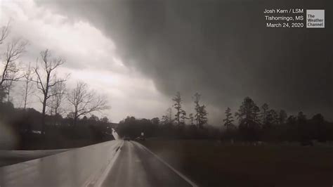 Tornado Sends Debris Flying At Storm Chaser Videos From The Weather