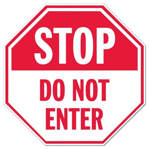 Stop Do Not Enter Octagon Sign 4 Clipart Best Clipart Best
