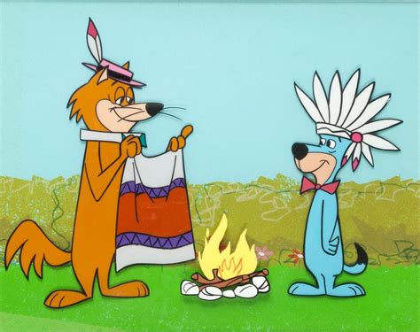 The Huckleberry Hound Show Hokey Wolf And Huckleberry Production Cel