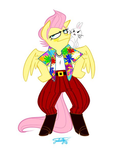 Furrybooru Ace Ventura Angel Mlp Blue Eyes Clothed Clothing Crossover Duo Equine Female