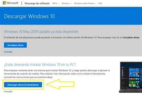 Cómo Descargar La Iso De Windows 10 May 2019 Update