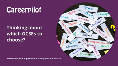 Careerpilot Get Information Gcses Choosing Your Gcses