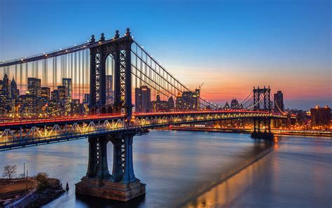 Manhattan Bridge Sunset Photograph By Matthew Pugliese Pixels