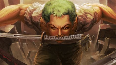 One Piece Roronoa Zoro Keeping A Sword On Mouth 4k Hd Anime Wallpapers