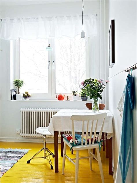 Painted floors are a hot item in home décor right now. Trend Alert: 8 Yellow-Painted Floors: Remodelista