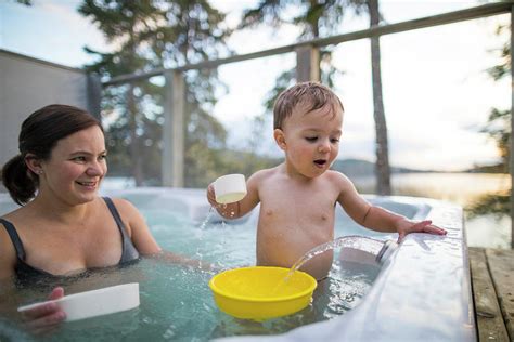Mother And Son Playing In Hot Tub Photograph By Christopher Kimmel Pixels