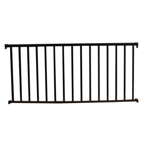 Maybe you would like to learn more about one of these? EZ Handrail 8 ft. x 42 in. Textured Black Aluminum Baluster Railing Kit-EZ8CHB - The Home Depot ...