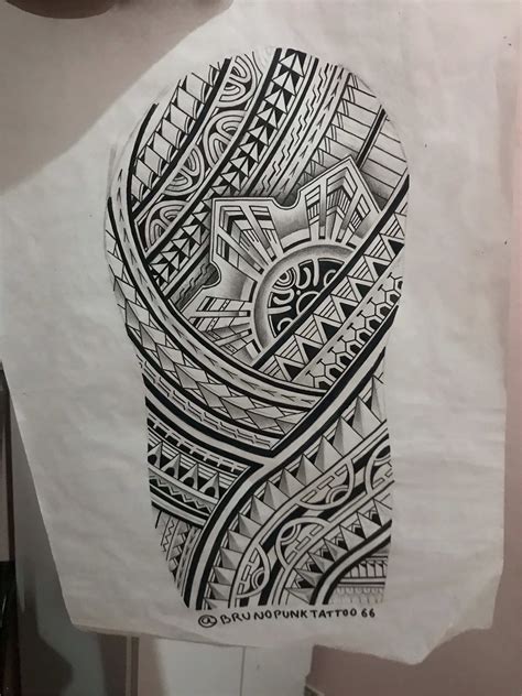 Maori Samoan Tattoo Designs Maori Polynesian Tattoo Maori Half