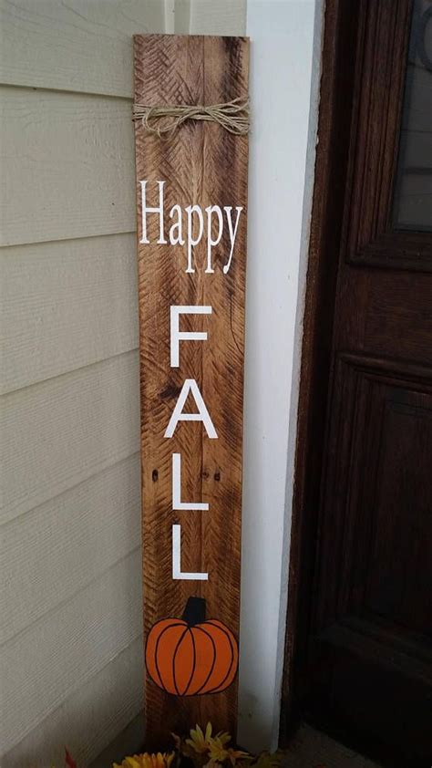 Welcome Wood Sign Fall Decor Vertical Sign Fall Sign For Porch