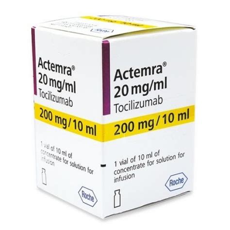 Концентрат для приготовления раствора для инфузий. Актемра (ACTEMRA 20MG/ML I.V.) - инструкция по применению ...