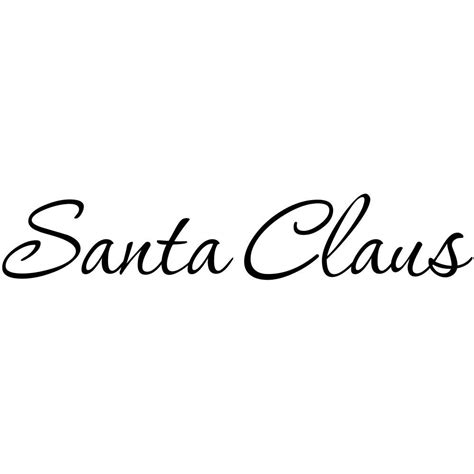 Santa Signature Clipart Free Download On Clipartmag