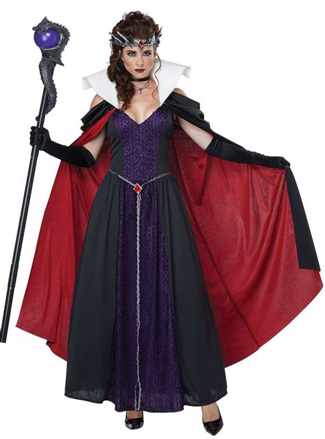 Womens Deluxe Sequin Maleficent Style Costume With Wings Maleficent