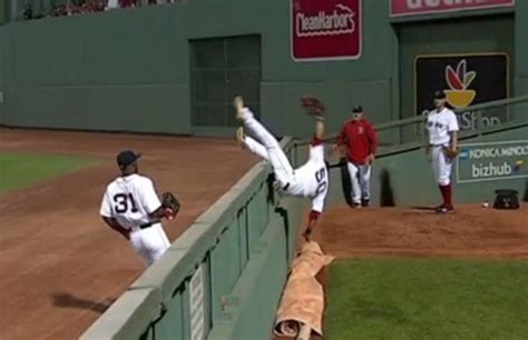 Watch A Great Catch Become A Home Run After Red Sox Player Flips Over