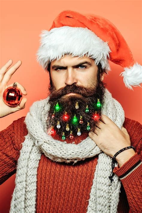 The Bearded Man In Your Life Needs These Facial Hair Ornaments That Light Up Christmas Party