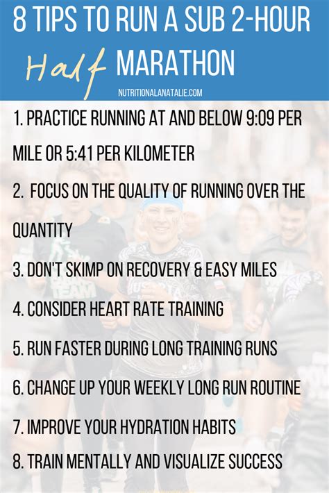 8 Training Tips For Running A Sub 2 Hour Half Marathon Half Marathon