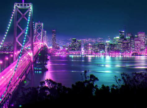 My First Try At Vaporwave Art — The San Francisco Skyline Let Me Know