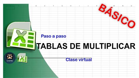 Excel CÓmo Hacer Las Tablas De Multiplicar En Excel Youtube