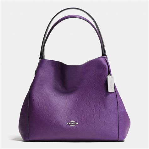 Purple Leather Coach Handbag Iucn Water