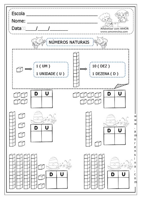 Atividades Unidade E Dezena 1 Ano