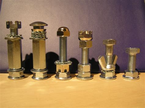 When one shops for these asia bolt nuts. Chess Hardware | Chess pieces I made from nuts and bolts ...