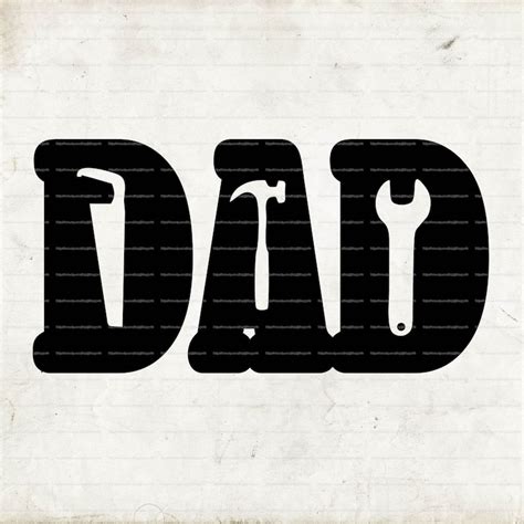 Dad Tools Svg Eps Dxf Png  Digital Cut File For Etsy