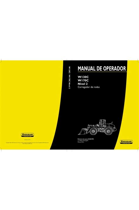 New Holland Ce W130c W170c Operator S Manual