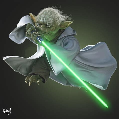 Yoda Digital Painting By 3dgaby On Deviantart