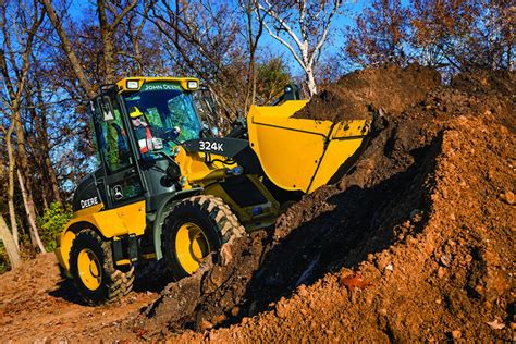 John Deeres 244k And 324k Compact Wheel Loaders Deliver Tight Turning
