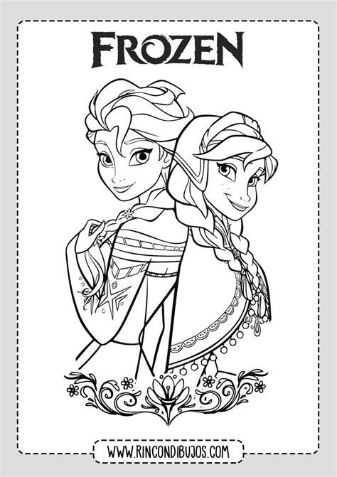 Dibujos de Frozen 2 Para Colorear Imprimir - Rincon Dibujos | Dibujos