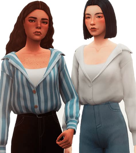 Latest Button Up Shirts Custom Content For The Sims 4 — Snootysims