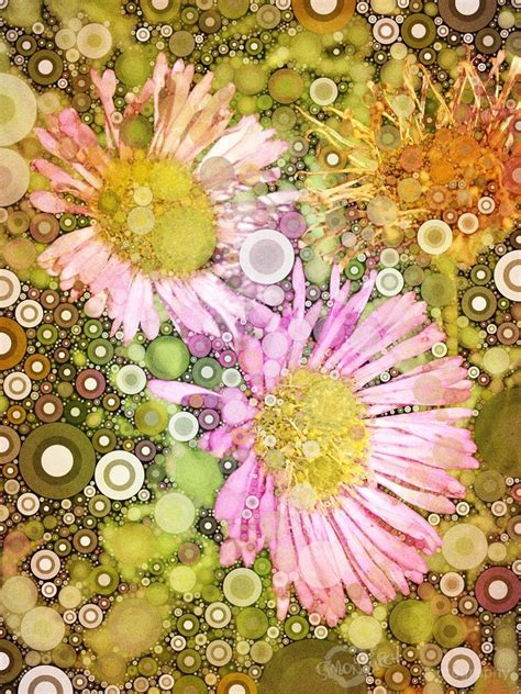 Art And Treated Photographs Psychedelic Flowers 08 Iphone Art