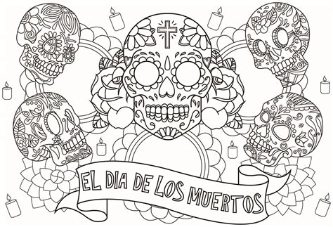 El dia de los muertos five skulls - El Día de los Muertos Adult