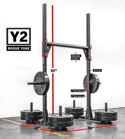 Y Rogue Yoke Weight Training Uprights Home Workout Equipment Plate Storage At Home Gym