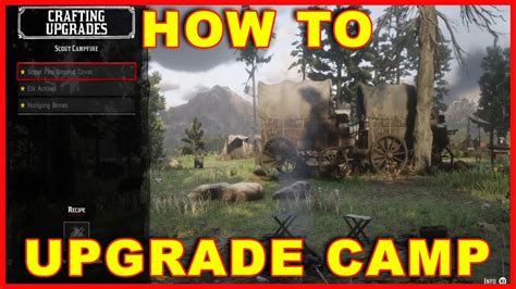 Red Dead Redemption 2 How To Upgrade The Camp Youtube