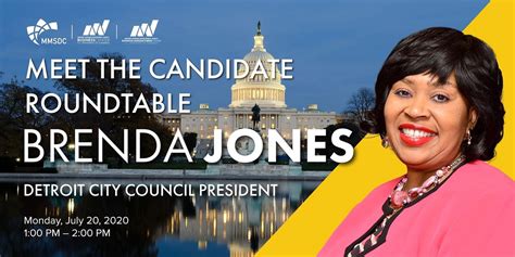 Mmsdc Meet The Candidate Detroit City Council President Brenda Jones