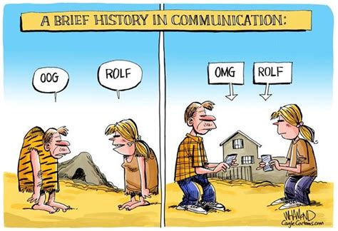 Evolution Of Communication History Latest Cartoons Brief