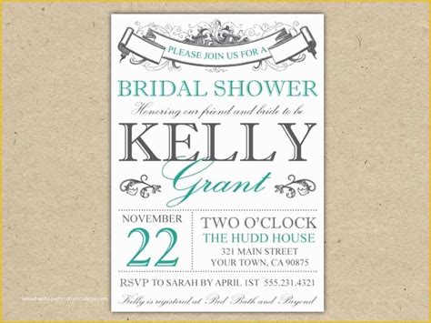 Couples Wedding Shower Invitations Templates Free Of Couples Wedding
