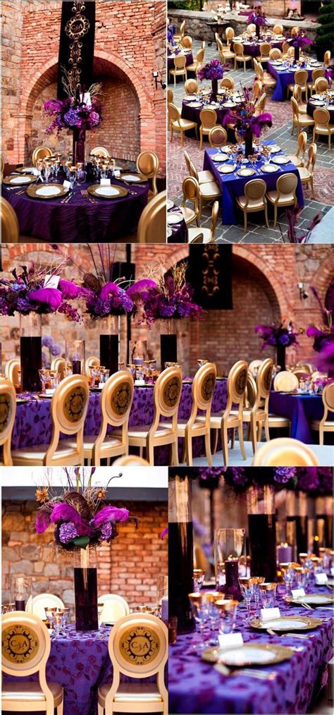 Purple Plum And Gold Wedding Purple And Gold Wedding Purple
