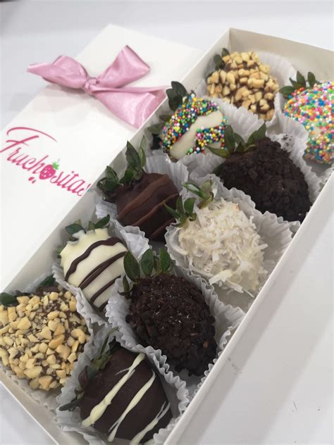 Caja De Fresas Con Chocolate