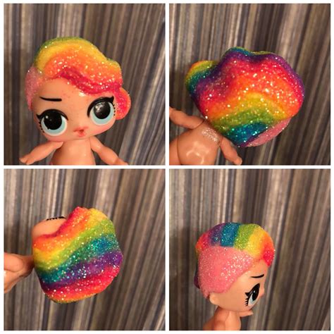 Look At This Custom Painted Lol Surprise Doll Her Hair Color Is A