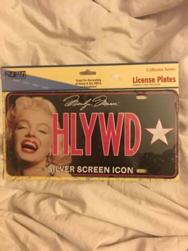 New Marilyn Monroe License Plate Antique Price Guide Details Page