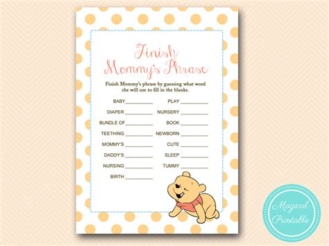 Baby is the first life stage in the sims, the sims 2, the sims 3, and the sims 4 (excluding pregnancy, in the case of the latter games). Winnie the Pooh Baby Shower Games - Magical Printable