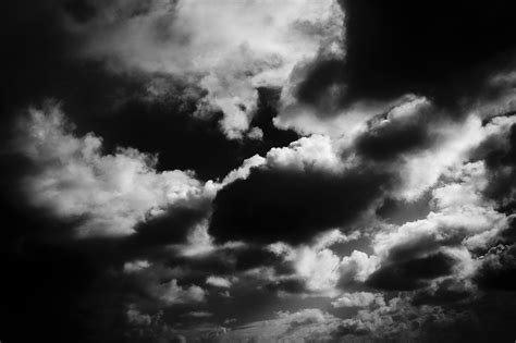 Foto Gratis Cielo Nubes Blanco Y Negro Imagen Gratis En Pixabay