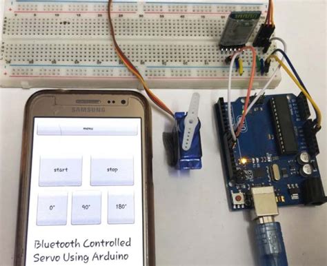 Bluetooth Controlled Servo Motor Using Arduino