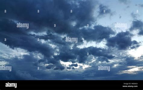 Dark Cloudy Sky In Rainy Season Stock Photo 124454074 Alamy