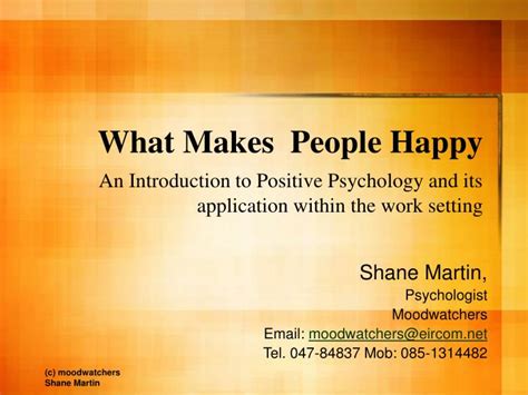 Ppt What Makes People Happy An Introduction To Positive Psychology
