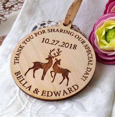 Wedding Ornaments Wedding Favors Wooden Wedding Ornaments | Etsy