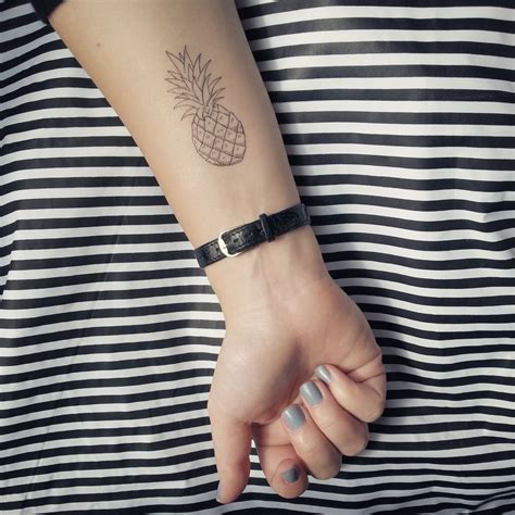Cute wrist tattoos with meaning 1. Pineapple temporary tattoo (With images) | Pineapple ...
