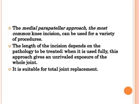 Surgical Approaches Of Knee Joint