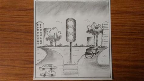 TOPIC#3 | Follow Traffic Rules Scenery | Drawing for Beginners using